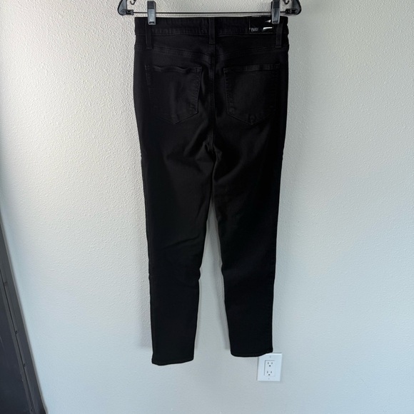 PAIGE Gemma Straight Leg Jeans Black Shadow Denim Casual Women’s Size 27 - Picture 7 of 12
